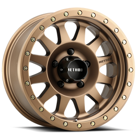 Aluminum Wheels 15x8 Double Standard MR304 Bolt Pattern 5 On 114.3 Offset -24 Lip Size 3.5 Method Bronze BRZ Method