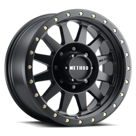 Aluminum Wheels 16x8 Double Standard MR304 Bolt Pattern 8 On 165.1 Offset 0 Lip Size 2.76 Matte Black MB Method