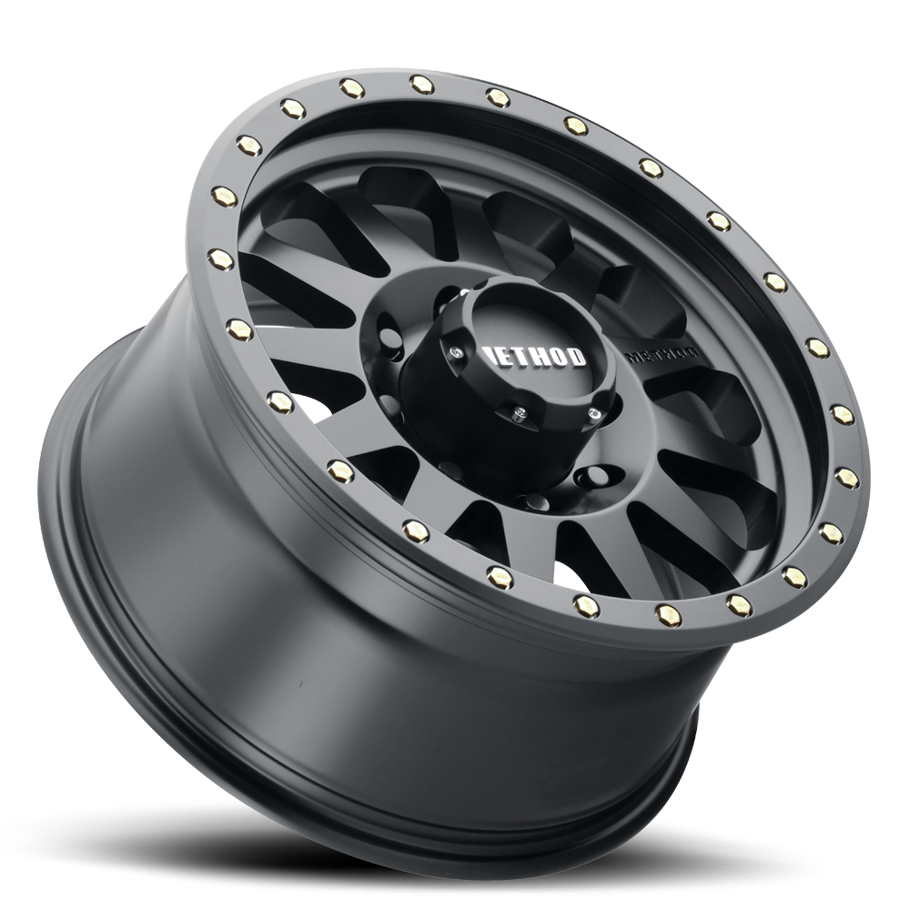 Aluminum Wheels 16x8 Double Standard MR304 Bolt Pattern 8 On 165.1 Offset 0 Lip Size 2.76 Matte Black MB Method