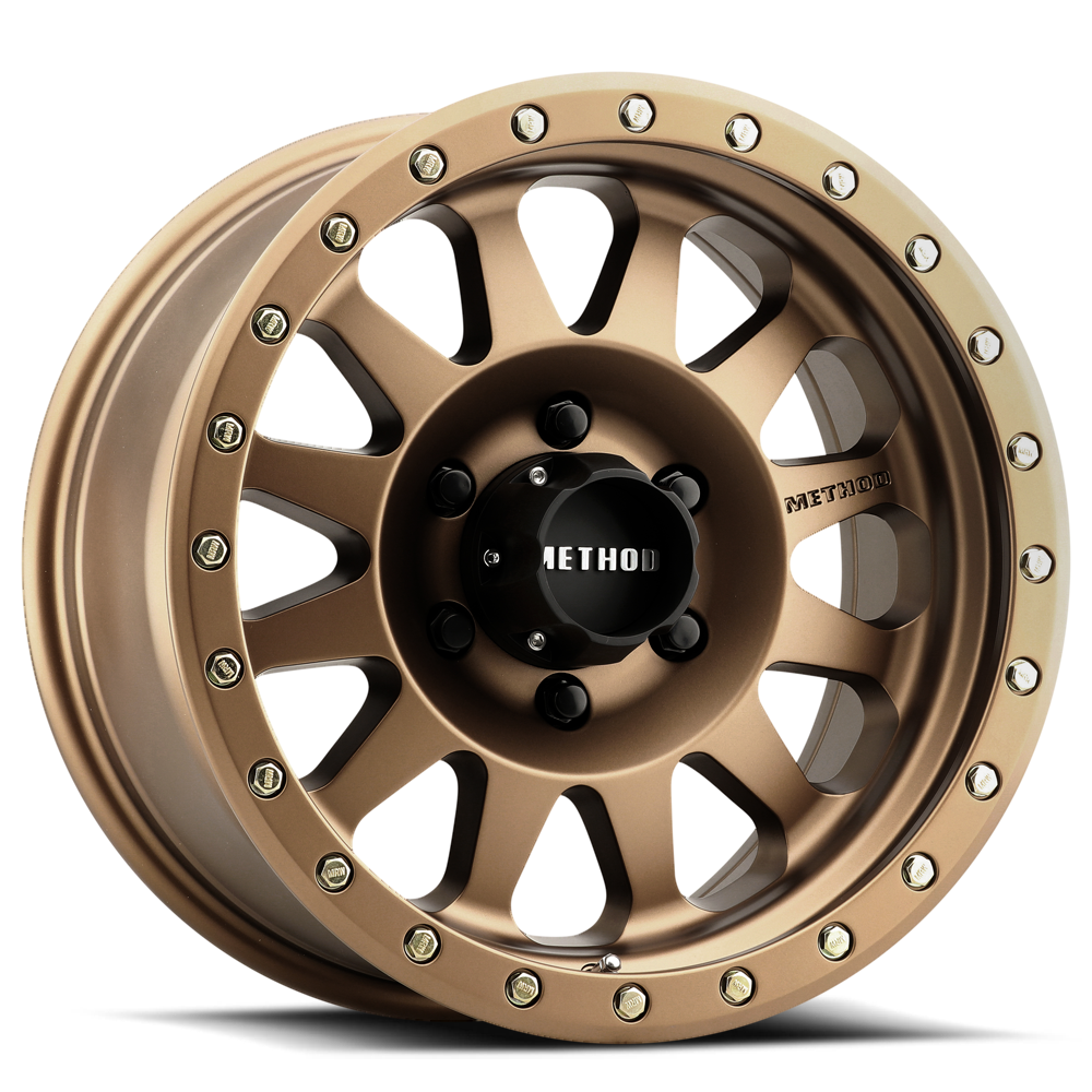 Aluminum Wheels 17x8.5 Double Standard MR304 Bolt Pattern 6 On 135 Offset 0 Lip Size 3.07 Method Bronze BRZ Method
