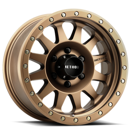 Aluminum Wheels 17x8.5 Double Standard MR304 Bolt Pattern 6 On 135 Offset 0 Lip Size 3.07 Method Bronze BRZ Method