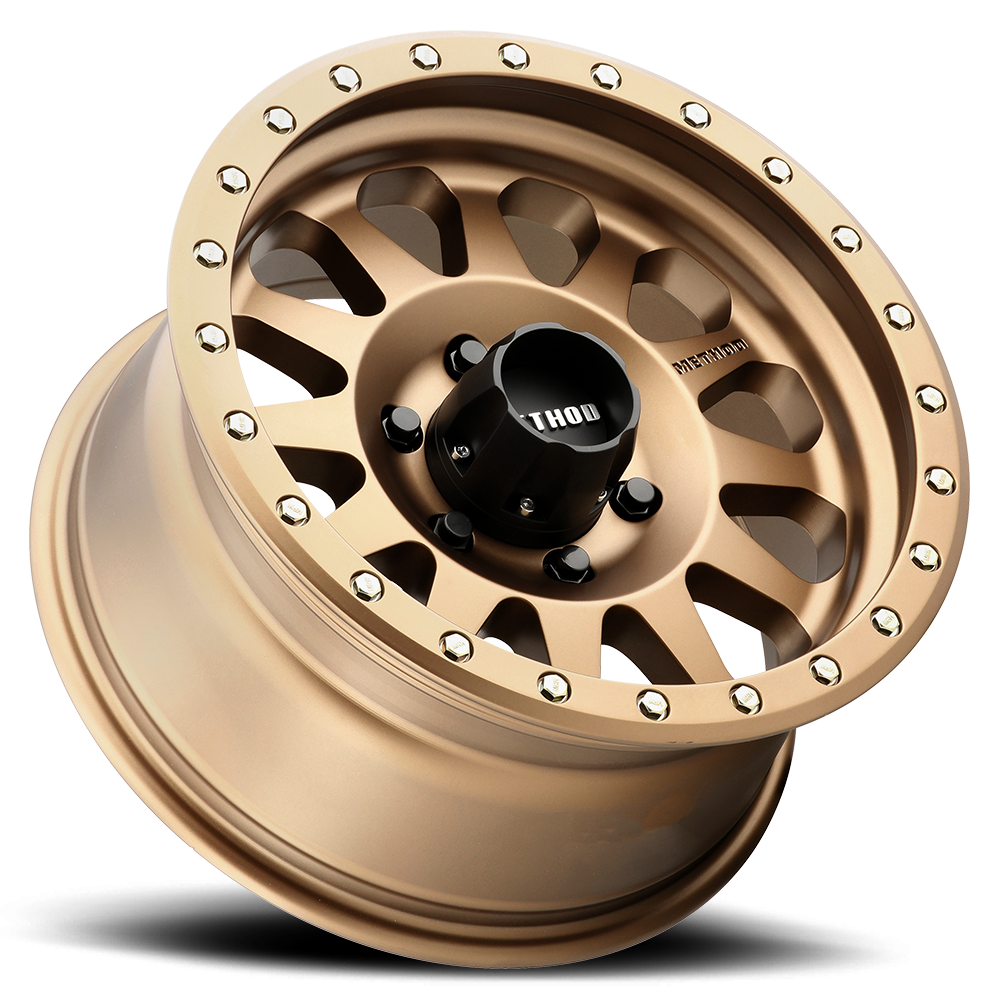 Aluminum Wheels 17x8.5 Double Standard MR304 Bolt Pattern 6 On 135 Offset 0 Lip Size 3.07 Method Bronze BRZ Method