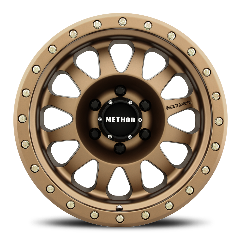 Aluminum Wheels 17x8.5 Double Standard MR304 Bolt Pattern 6 On 135 Offset 0 Lip Size 3.07 Method Bronze BRZ Method