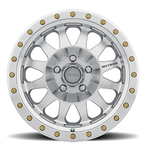 Aluminum Wheels 17x8.5 Double Standard MR304 Bolt Pattern 5 On 139.7 Offset 0 Lip Size 2.6 Machined SL Clear Coat Method