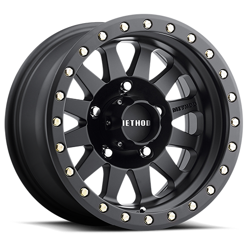 Aluminum Wheels 17x8.5 Double Standard MR304 Bolt Pattern 5 On 139.7 Offset 0 Lip Size 3.07 Matte Black MB Method
