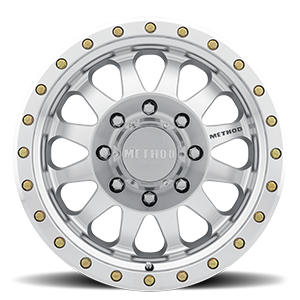 Aluminum Wheels 17x8.5 Double Standard MR304 Bolt Pattern 8 On 165.1 Offset 0 Lip Size 2.6 Machined SL Clear Coat Method