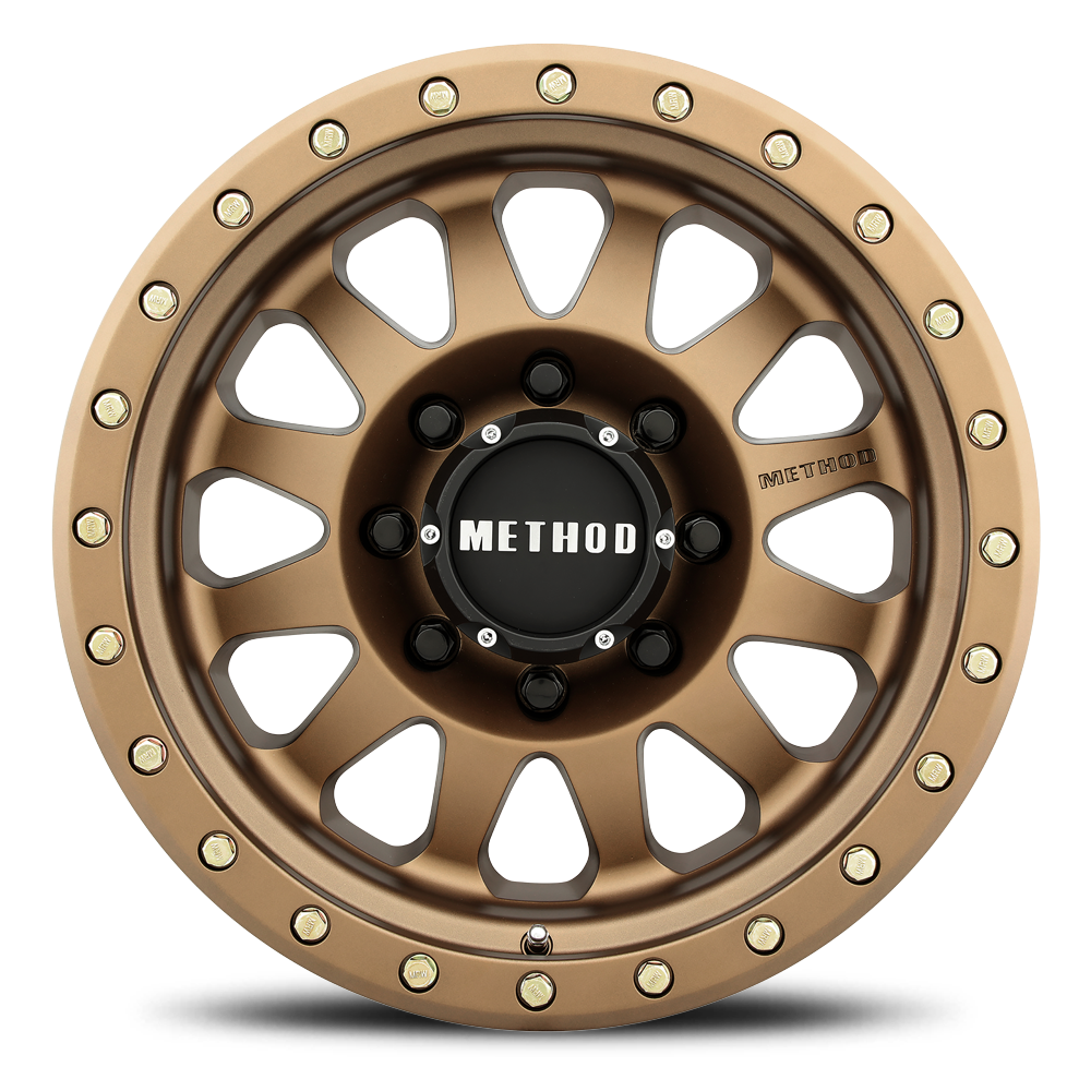 Aluminum Wheels 17x8.5 Double Standard MR304 Bolt Pattern 8 On 165.1 Offset 0 Lip Size 2.6 Method Bronze BRZ Method