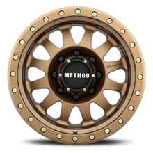 Load image into Gallery viewer, Aluminum Wheels 17x8.5 Double Standard MR304 Bolt Pattern 8 On 165.1 Offset 0 Lip Size 2.6 Method Bronze BRZ Method