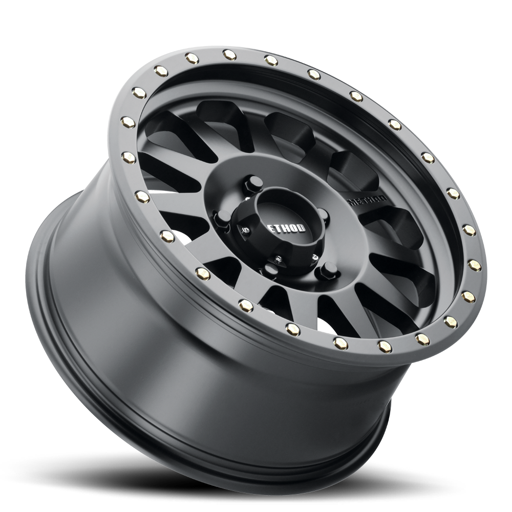 Aluminum Wheels 18x9 Double Standard MR304 Bolt Pattern 5 On 127 Offset -12 Lip Size 3.86 Matte Black MB Method