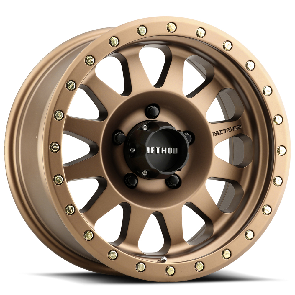 Aluminum Wheels 18x9 Double Standard MR304 Bolt Pattern 5 On 150 Offset 25 Lip Size 2.44 Method Bronze BRZ Method