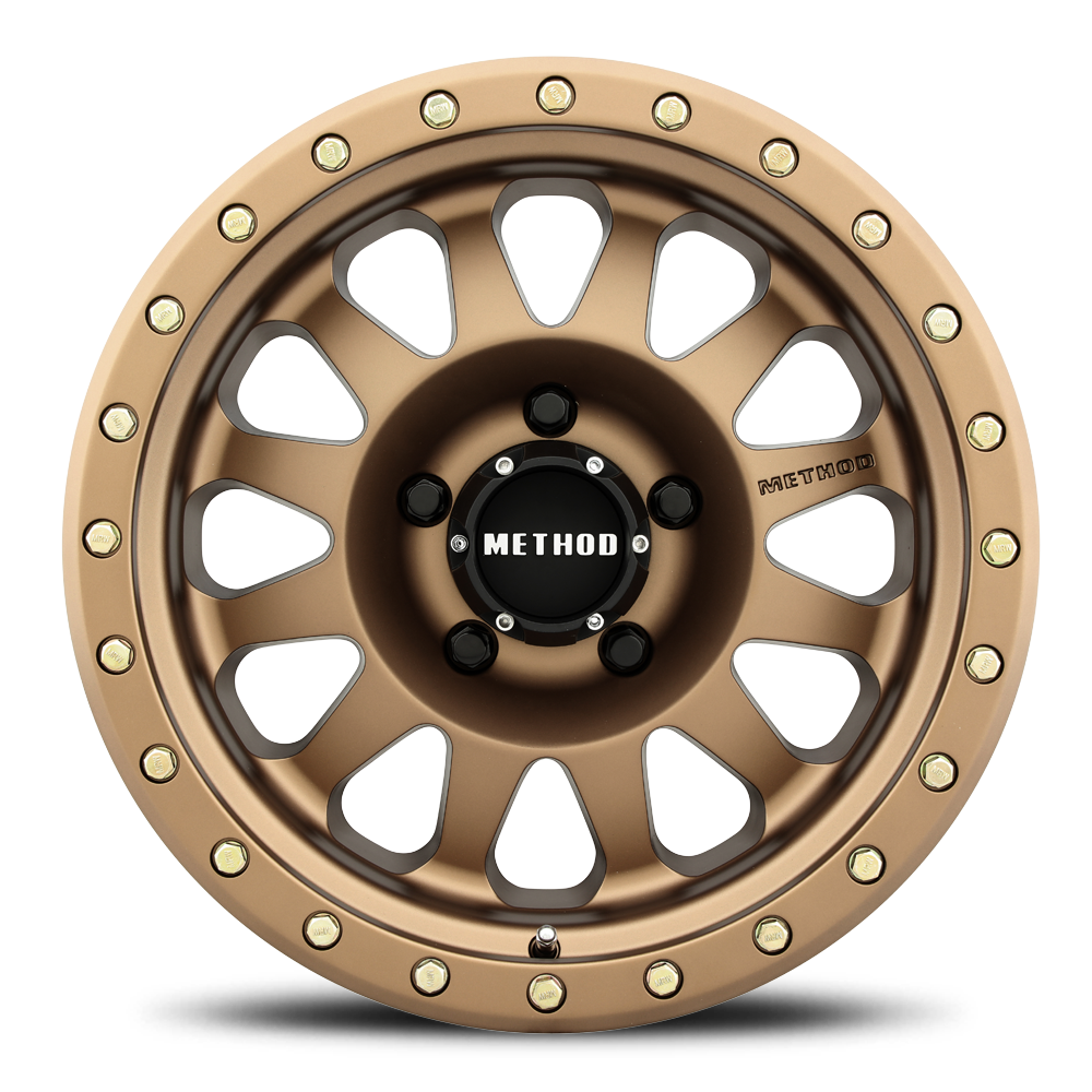 Aluminum Wheels 18x9 Double Standard MR304 Bolt Pattern 5 On 150 Offset 25 Lip Size 2.44 Method Bronze BRZ Method