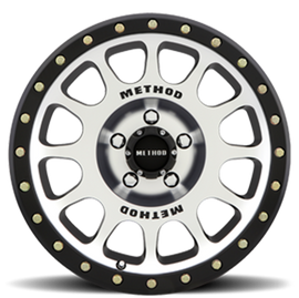 Aluminum Wheels 16x8 NV MR305 Bolt Pattern 5 On 114.3 Offset 0 Lip Size 1.57 Black BM Machined Face-Black Street Loc Method