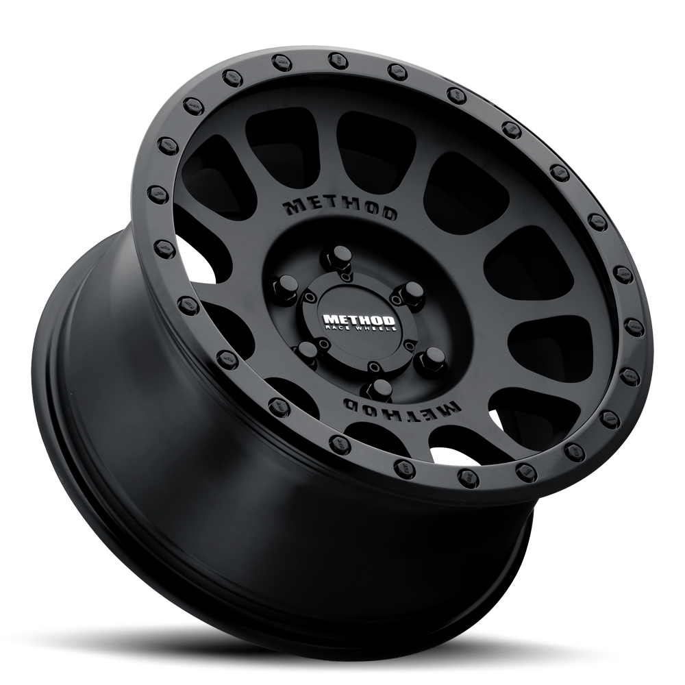 Aluminum Wheels 16x8 NV MR305 Bolt Pattern 6 On 139.7 Offset 0 Lip Size 1.57 Double Black BK Method