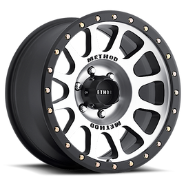 Aluminum Wheels 17x8.5 NV MR305 Bolt Pattern 6 On 135 Offset 0 Lip Size 1.3 Black BM Machined Face-Black Street Loc Method