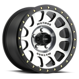Method Race Wheels MR30578555300 Aluminum Wheels 17x8.5 NV MR305 Bolt Pattern 5 On 139.7 Offset 0 Lip Size 1.3 Black BM Machined Face-Black Street Loc Method
