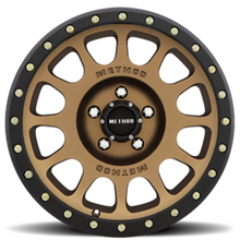Load image into Gallery viewer, Aluminum Wheels 17x8.5 NV MR305 Bolt Pattern 5 On 139.7 Offset 0 Lip Size 1.3 Method Bronze BRZ Black Street Loc Method