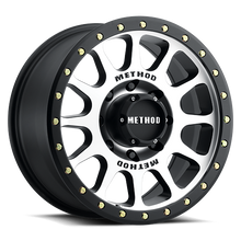 Load image into Gallery viewer, Aluminum Wheels 17x8.5 NV MR305 Bolt Pattern 8 On 170 Offset 0 Lip Size 1.3 Black BM Machined Face-Black Street Loc Method