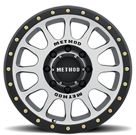Aluminum Wheels 17x8.5 NV MR305 Bolt Pattern 8 On 170 Offset 0 Lip Size 1.3 Black BM Machined Face-Black Street Loc Method