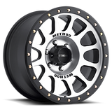 Method Race Wheels MR30589016318 Aluminum Wheels 18x9 NV MR305 Bolt Pattern 6 On 135 Offset 18 Lip Size 1.38 Black BM Machined Face-Black Street Loc Method