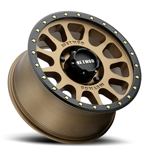 Aluminum Wheels 18x9 NV MR305 Bolt Pattern 6 On 135 Offset 18 Lip Size 1.38 Method Bronze BRZ Black Street Loc Method