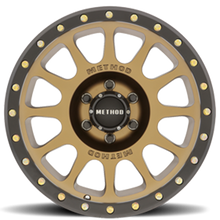 Load image into Gallery viewer, Aluminum Wheels 18x9 NV MR305 Bolt Pattern 6 On 135 Offset 18 Lip Size 1.38 Method Bronze BRZ Black Street Loc Method