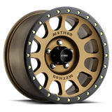 Method Race Wheels MR30589058925 Aluminum Wheels 18x9 NV MR305 Bolt Pattern 5 On 150 Offset 25 Lip Size 1.38 Method Bronze BRZ Black Street Loc Method