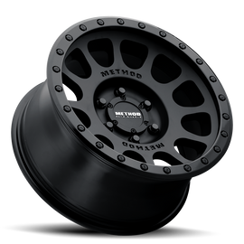 Aluminum Wheels 18x9 NV MR305 Bolt Pattern 6 On 139.7 Offset -12 Lip Size 1.46 Double Black BK Method