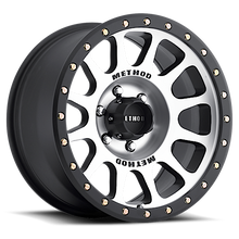 Load image into Gallery viewer, Aluminum Wheels 18x9 NV MR305 Bolt Pattern 6 On 139.7 Offset 18 Lip Size 1.38 Black BM Machined Face-Black Street Loc Method
