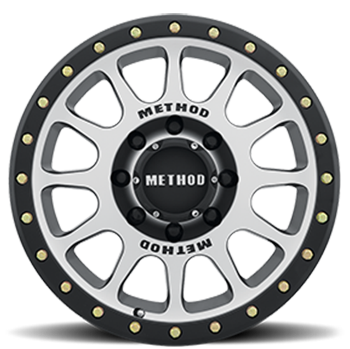Aluminum Wheels 18x9 NV MR305 Bolt Pattern 8 On 170 Offset 18 Lip Size 1.38 Black BM Machined Face-Black Street Loc Method