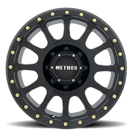 Aluminum Wheels 18x9 NV MR305 Bolt Pattern 8 On 170 Offset 18 Lip Size 1.38 Matte Black MB Method