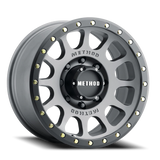 Method Race Wheels MR30589087818 Aluminum Wheels 18x9 NV MR305 Bolt Pattern 8 On 170 Offset 18 Lip Size 1.38 Titanium TT Matte Black Lip Method
