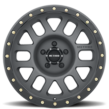 Load image into Gallery viewer, Aluminum Wheels 17x8.5 Grid MR309 Bolt Pattern 5 On 127 Offset 0 Lip Size 1.61 Titanium GY Black Street Loc Method