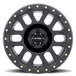 Aluminum Wheels 17x8.5 Grid MR309 Bolt Pattern 5 On 150 Offset 0 Lip Size 1.61 Matte Black MB Method