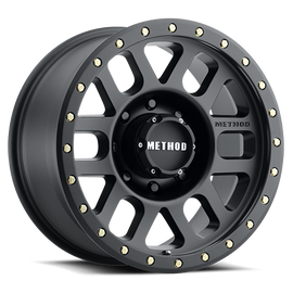 Aluminum Wheels 17x8.5 Grid MR309 Bolt Pattern 8 On 165.1 Offset 0 Lip Size 1.61 Matte Black MB Method