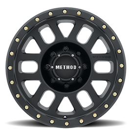 Aluminum Wheels 17x8.5 Grid MR309 Bolt Pattern 8 On 165.1 Offset 0 Lip Size 1.61 Matte Black MB Method