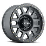 Method Race Wheels MR30978580800 Aluminum Wheels 17x8.5 Grid MR309 Bolt Pattern 8 On 165.1 Offset 0 Lip Size 1.61 Titanium GY Black Street Loc Method