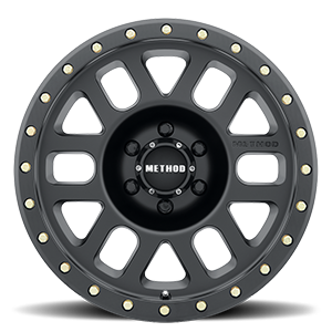 Aluminum Wheels 18x9 Grid MR309 Bolt Pattern 6 On 139.7 Offset 0 Lip Size 1.69 Matte Black MB Method