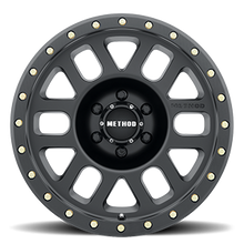 Load image into Gallery viewer, Aluminum Wheels 18x9 Grid MR309 Bolt Pattern 6 On 139.7 Offset 0 Lip Size 1.69 Matte Black MB Method