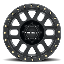 Load image into Gallery viewer, Aluminum Wheels 18x9 Grid MR309 Bolt Pattern 8 On 180 Offset 18 Lip Size 1.65 Matte Black MB Method