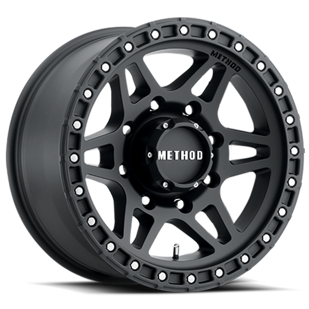 Aluminum Wheels 18x9 MR312 Bolt Pattern 8 On 165.1 Offset 18 Lip Size 0.91 Matte Black MB Method