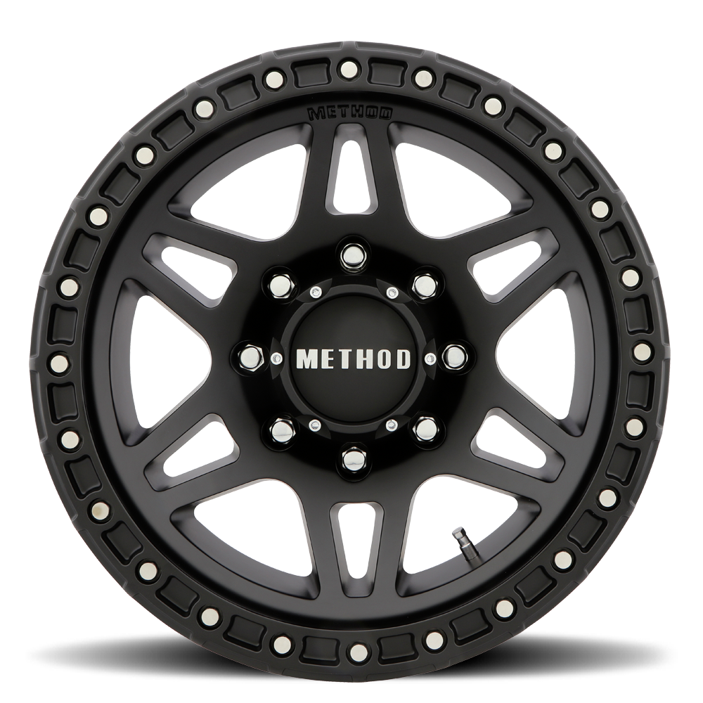 Aluminum Wheels 18x9 MR312 Bolt Pattern 8 On 165.1 Offset 18 Lip Size 0.91 Matte Black MB Method
