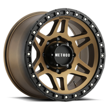 Load image into Gallery viewer, Aluminum Wheels 18x9 MR312 Bolt Pattern 8 On 165.1 Offset 18 Lip Size 0.91 Method Bronze BRZ Matte Black Lip Method