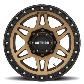 Aluminum Wheels 18x9 MR312 Bolt Pattern 8 On 165.1 Offset 18 Lip Size 0.91 Method Bronze BRZ Matte Black Lip Method