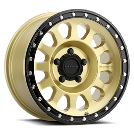 Aluminum Wheels 20x10 MR315 Bolt Pattern 5 On 127 Offset -18 Lip Size 3.27 Gold GD Black Street Loc Method