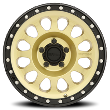 Load image into Gallery viewer, Aluminum Wheels 20x10 MR315 Bolt Pattern 5 On 127 Offset -18 Lip Size 3.27 Gold GD Black Street Loc Method