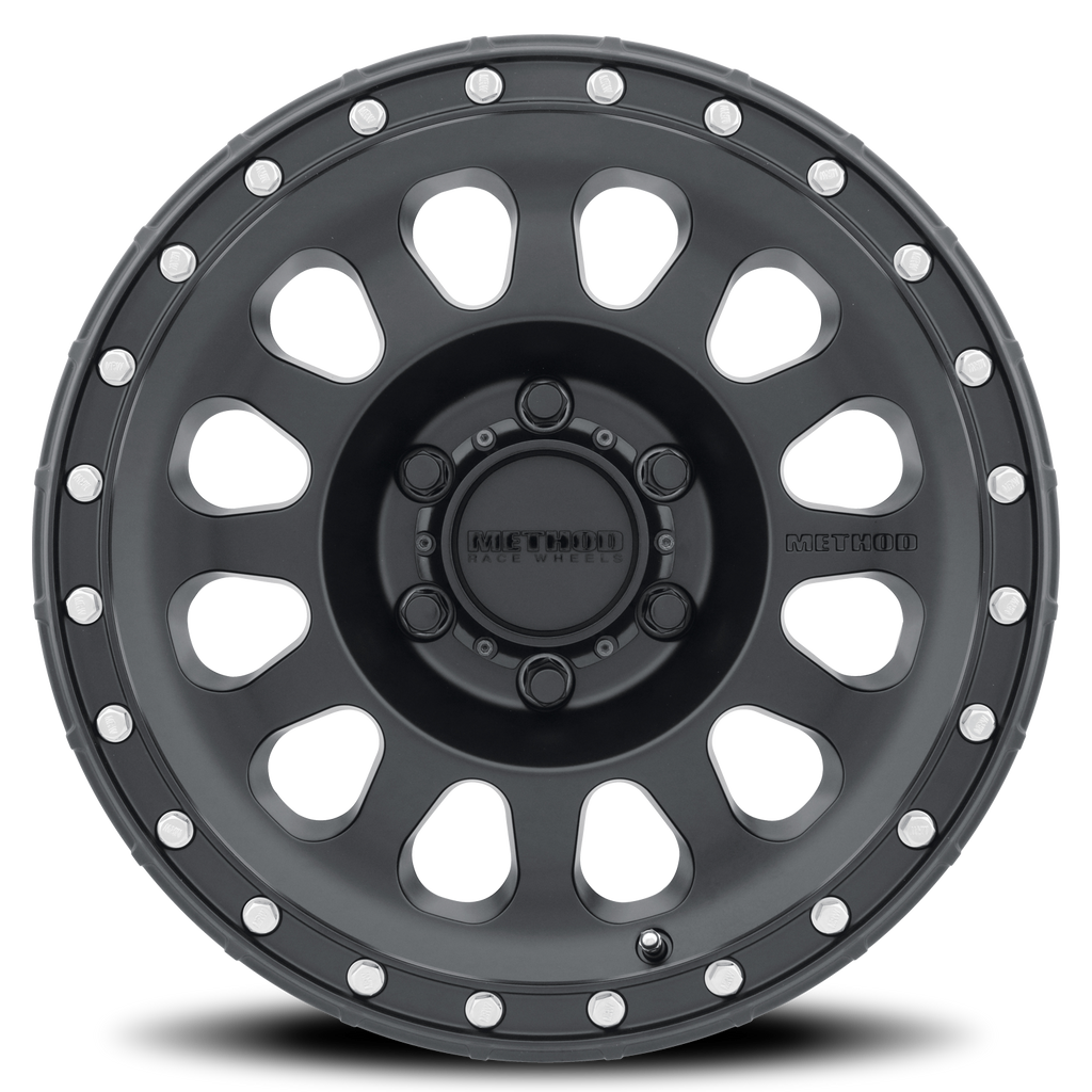 Aluminum Wheels 20x9 MR315 Bolt Pattern 6 On 139.7 Offset 18 Lip Size 2.13 Matte Black MB Method