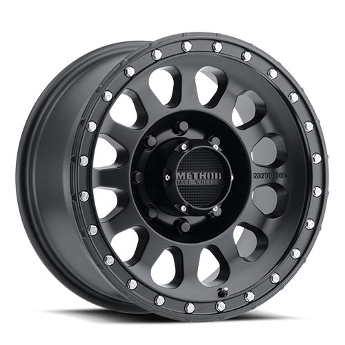 Aluminum Wheels 20x9 MR315 Bolt Pattern 8 On 165.1 Offset 18 Lip Size 2.13 Matte Black MB Method