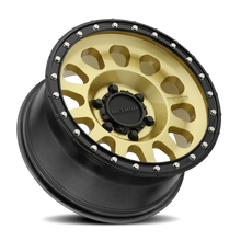 Load image into Gallery viewer, Aluminum Wheels 17x8.5 MR315 Bolt Pattern 6 On 135 Offset 0 Lip Size 1.65 Gold GD Black Street Loc Method
