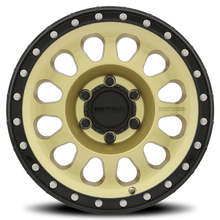 Load image into Gallery viewer, Aluminum Wheels 17x8.5 MR315 Bolt Pattern 6 On 135 Offset 0 Lip Size 1.65 Gold GD Black Street Loc Method