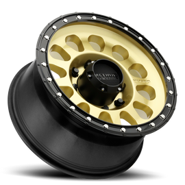 Aluminum Wheels 17x8.5 MR315 Bolt Pattern 8 On 165.1 Offset 25 Lip Size 1.89 Gold GD Black Street Loc Method